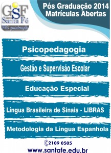 Pós Graduação 2015 Matrículas Abertas